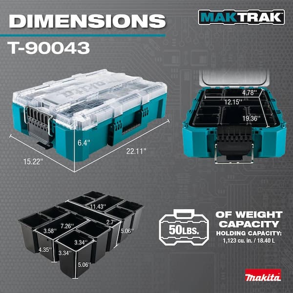 Makita - MAKTRAK Deep Medium Organizer