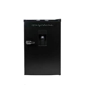 21.7 in. 4.5 cu. ft Retro Mini Refrigerator in Black with Built-in Water Dispenser