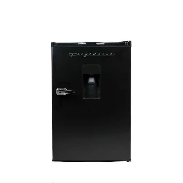 Frigidaire 21.7 in. 4.5 cu. ft Retro Mini Refrigerator in Black with Built-in Water Dispenser