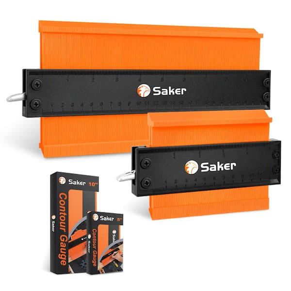 Saker 5 in. and 10 in. Contour Gauge Profile Tool and Duplicator
