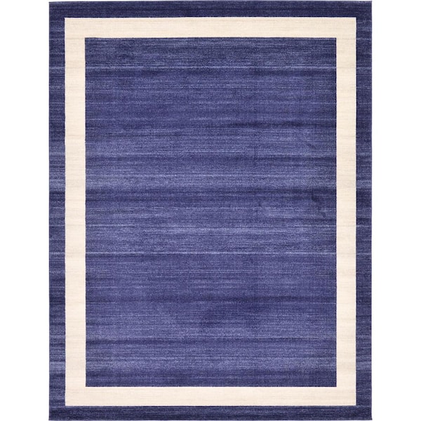 Unique Loom Del Mar Maria Navy Blue 9' 0 x 12' 0 Area Rug 3127273 - The ...