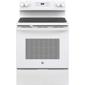 30 in. 4 Element Freestanding Electric Range in White with Standard Cooking