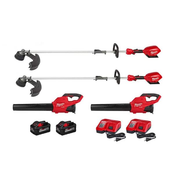 Milwaukee M18 FUEL 18V Lithium-Ion Brushless Cordless QUIK-LOK String Trimmer/Blower Combo Kit w/Batteries & Charger(4-Tool)