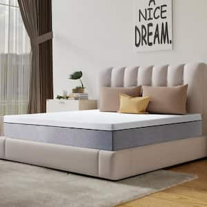 12 in. King Size Medium Firm Memory Foam Mattress, Cooling, Pressure Relief and Fbric Cover