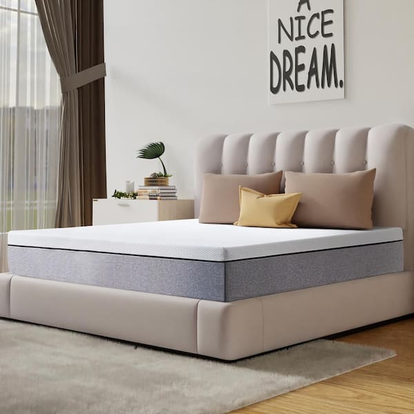 12 in. King Size Medium Firm Memory Foam Mattress, Cooling, Pressure Relief and Fbric Cover