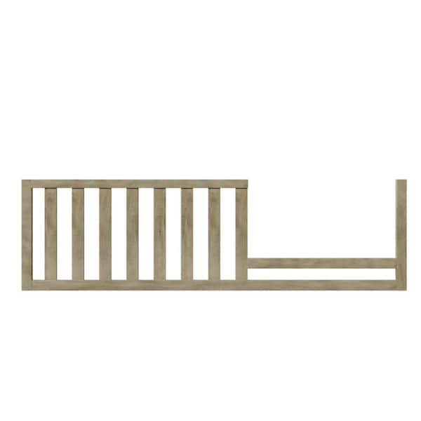 Polibi Stone Gray Toddler Bed Safety Guard Rails for Convertible Crib (1-Pack)