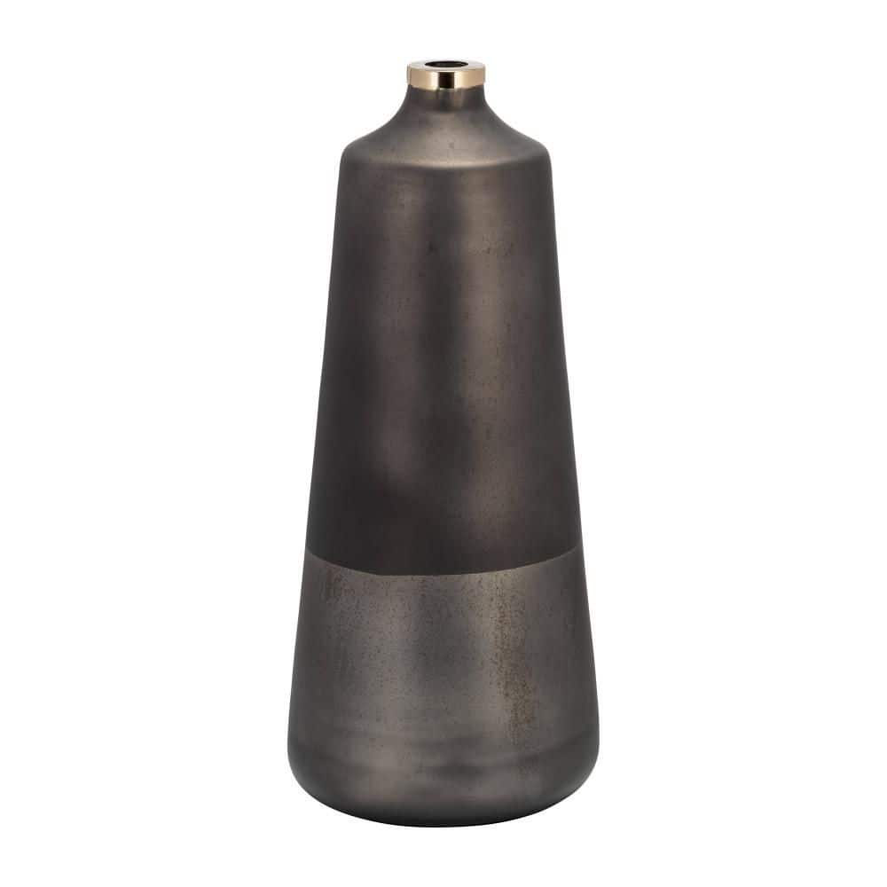 21 in. Bronze Glass Cylinder Decorative Vase with Ring price history on PriceWatchPro