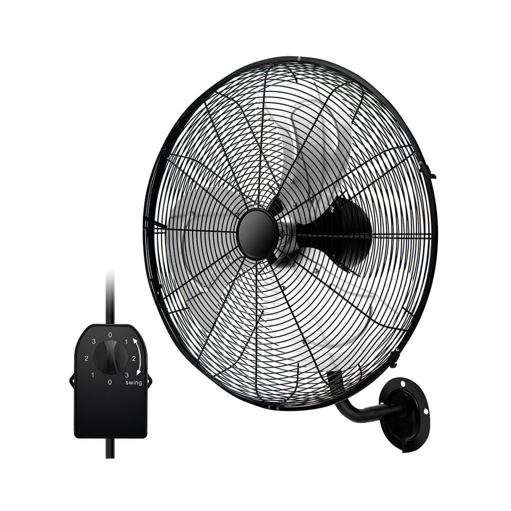 20 Inch Wall Mount Fan with 3 Fan Speeds and Adjustable Tilt Head-Black price history on PriceWatchPro