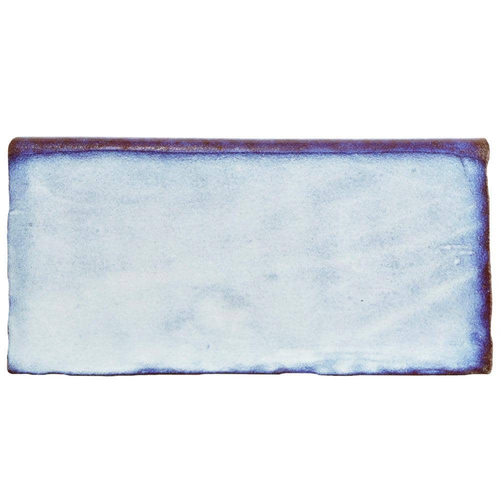 Antic Special Bullnose Via Lactea 3 in. x 6 in. Glossy Ceramic Wall Tile Trim price history on PriceWatchPro