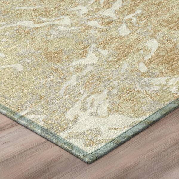 Chantille Machine Washable Indoor/Outdoor Abstract ACN3163 Cream 2 ft. x 7 ft. Runner Rug