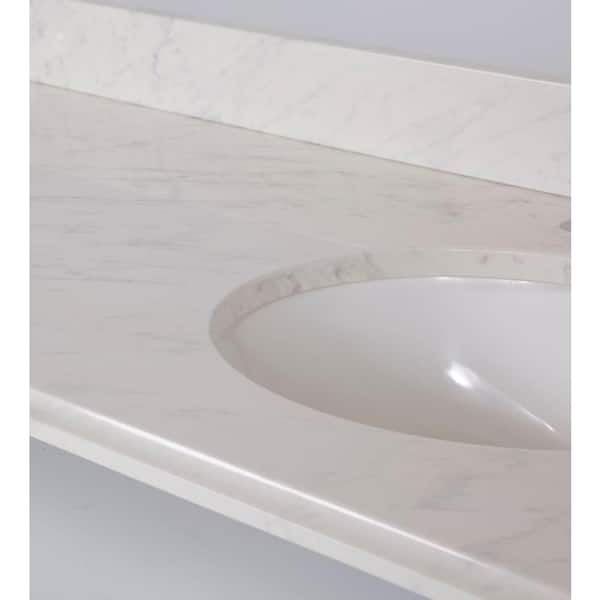 Stone Effects Double Bowl Vanity Top, St Paul Vanity Tops Home Depot