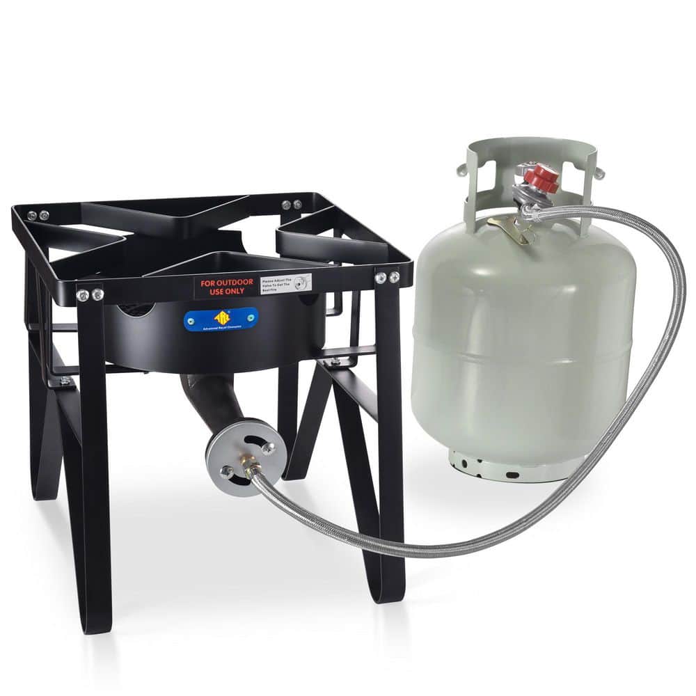 Heavy Duty Black Cast Iron Single Burner Propane Outdoor Stove