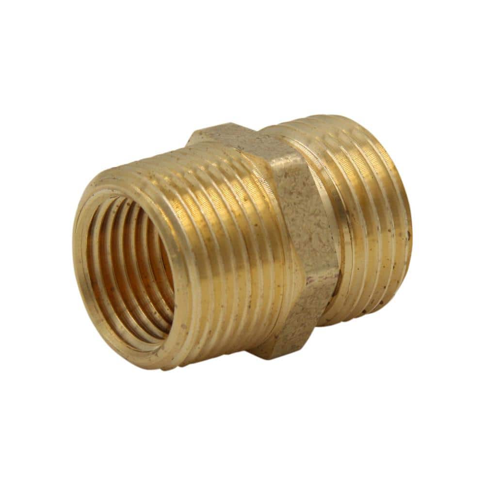 2x 3/4" Threaded Brass Tap Adaptor Garden Water Hose Pipe Connector Fitting  I 