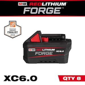 M18 18V Lithium-Ion REDLITHIUM FORGE 6.0 Ah Battery Pack (8-Pack)