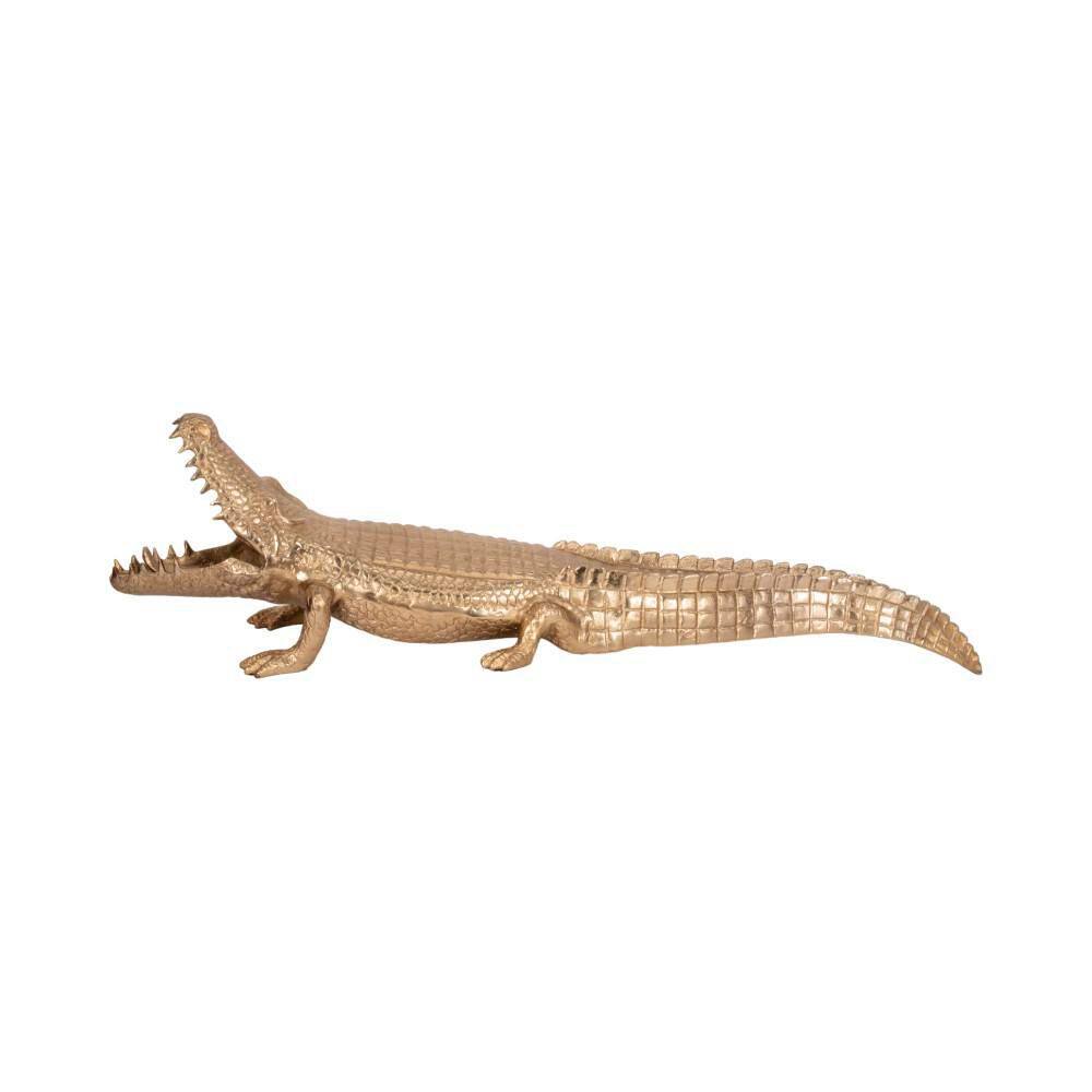 Gold 36 in. x 11 in. Metal Alligator Figurine price history on PriceWatchPro