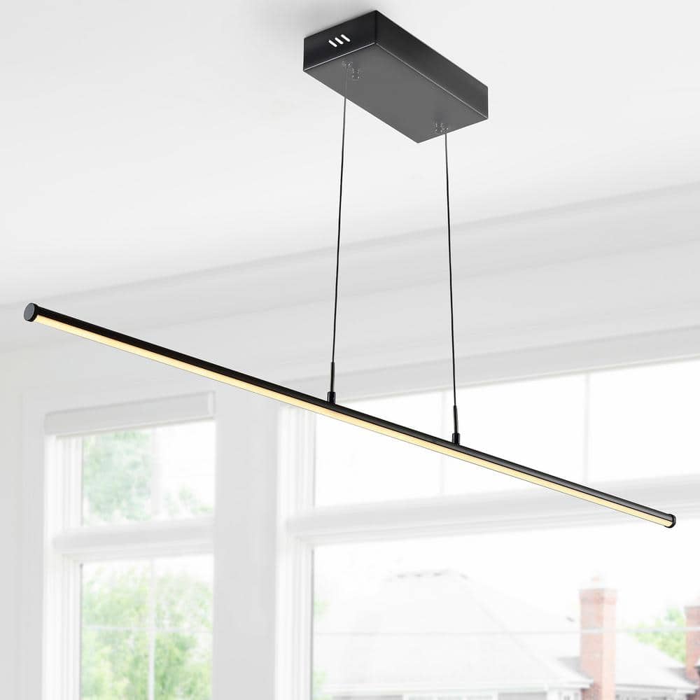 Conley 39.5" Black LED Linear Pendant Light