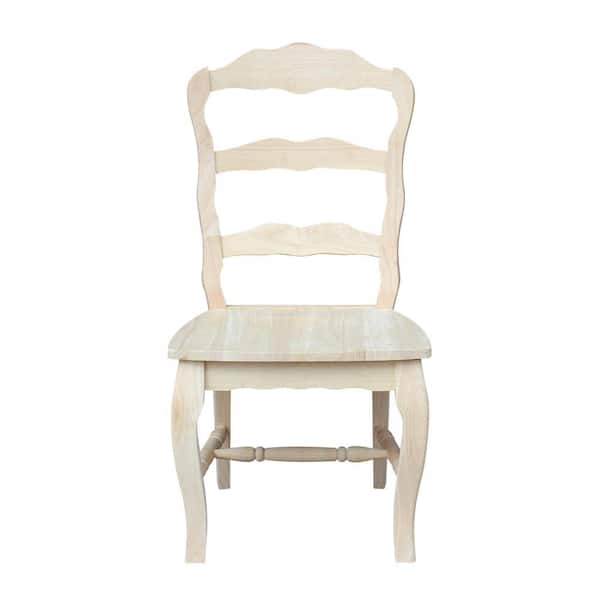 International Concepts Versailles Unfinished Wood Side Chair (Set of 2)