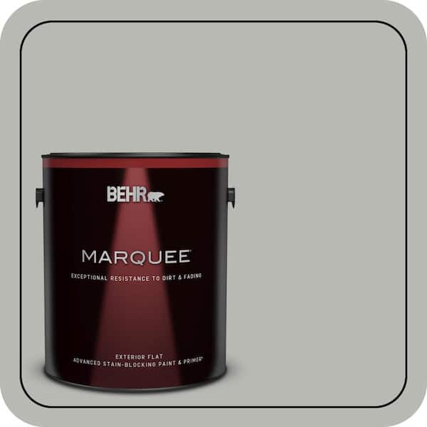 BEHR MARQUEE 1 gal. #PPU18-11 Classic Silver Flat Exterior Paint & Primer