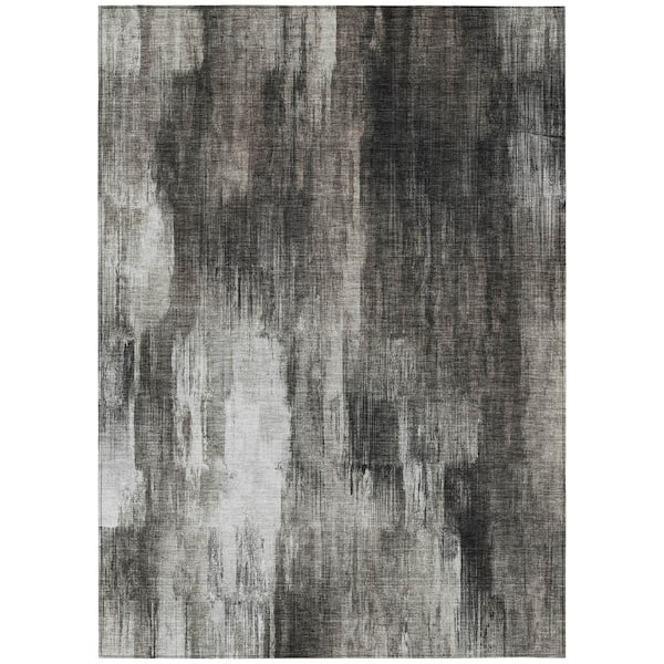 Addison Rugs Chantille ACN567 Gray 5 ft. x 7 ft. 6 in. Machine Washable Indoor/Outdoor Geometric Area Rug