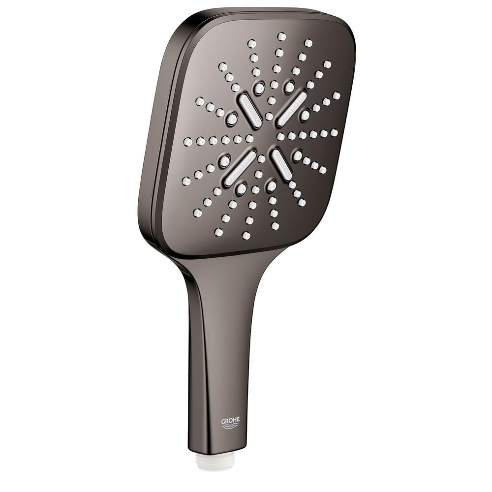 GROHE Rainshower Smartactive 3Spray Patterns 5 in. Wall Mount Square Handheld Shower Head 1.75
