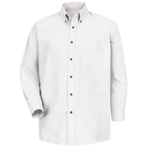 35 White Poplin Dress Shirt SP90WH 4XL 345