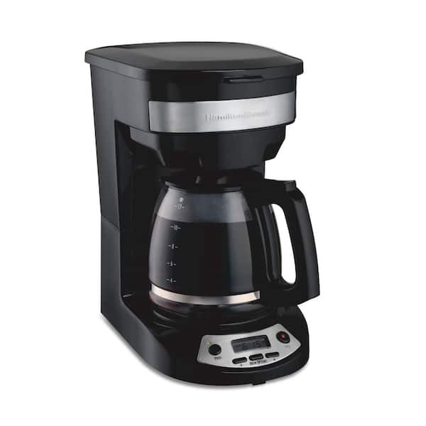 Hamilton Beach 12 Cup Black and Stainless Steel Programmable Coffee Maker
