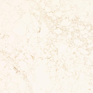 Quartz Countertop Sample in Goldfinch with Polish Finish