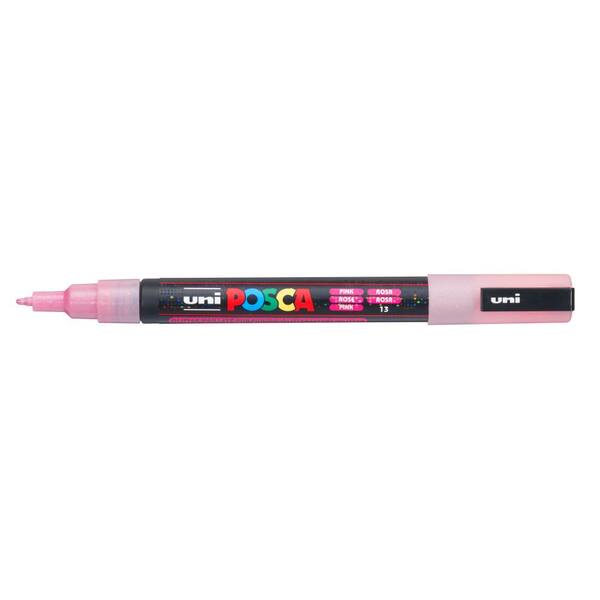 POSCA PC-3M Fine Bullet Paint Marker, Glitter Pink 081910 - The Home Depot