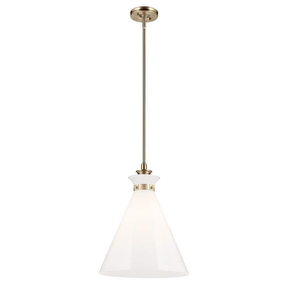 Laria 16 in. 1 Light Pendant with Opal Glass in Champagne Bronze price history on PriceWatchPro