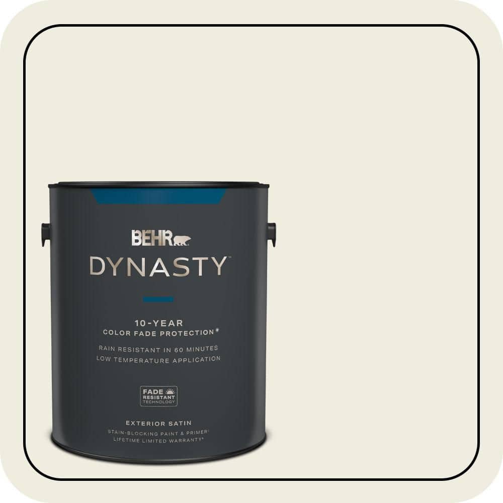 1 gal. #GR-W09 Snowfall White Satin Enamel Exterior Stain-Blocking Paint & Primer price history on PriceWatchPro