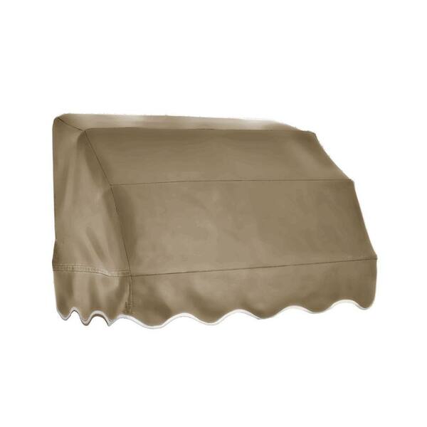 Beauty-Mark 3 ft. Vermont Waterfall Fixed Awning (31 in. H x 24 in. D) in Tan