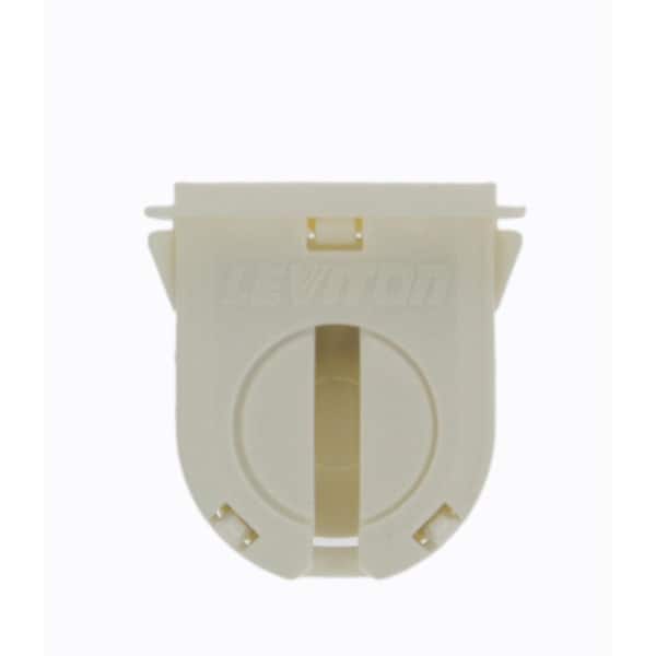 Leviton 660W Short Profile Small Bi-Pin Lamp Center for T-8 Lamps Slide-On Non Shunted Bottom Load Linear Fluorescent Lampholder