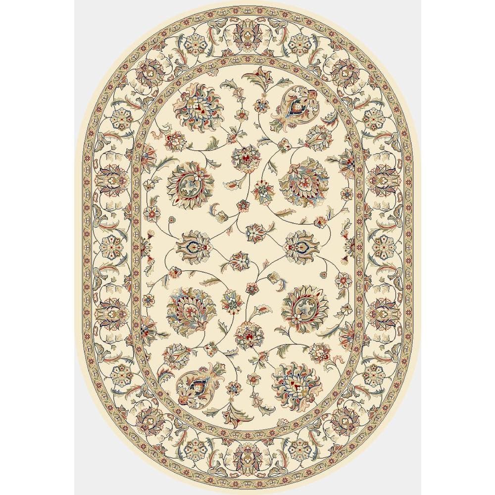 Judith Ivory 7 ft. x 10 ft. Oval Indoor Area Rug