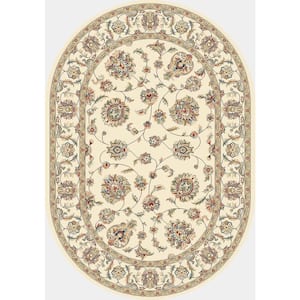 Judith Ivory 7 ft. x 10 ft. Oval Indoor Area Rug