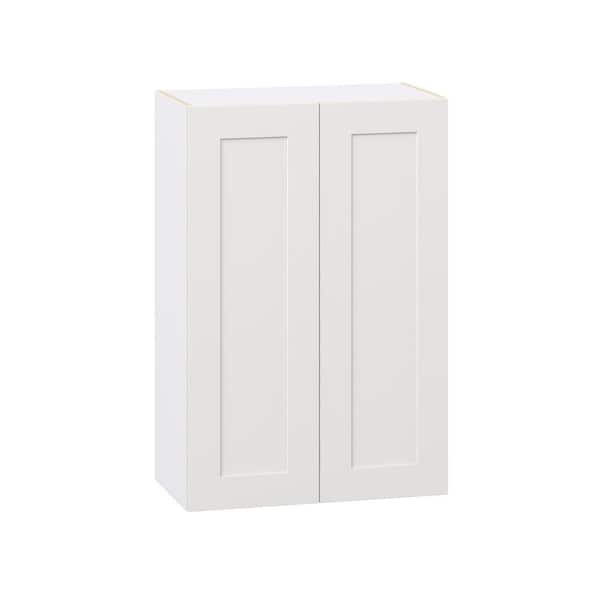 Roseland 27 in. W x 14 in. D x 40 in. H Assembled Shaker Wall Kitchen Cabinet in Warm White