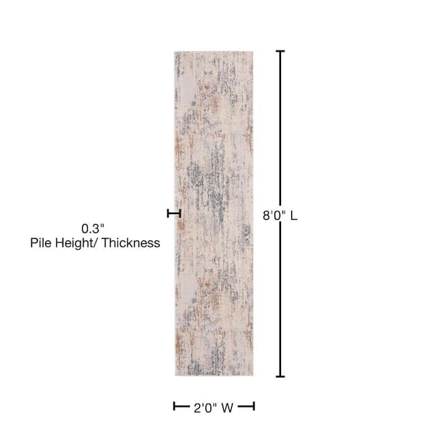 サファヴィーINV 432 A-28ラグ2'x 8'クリーム/グレー 絨毯の人気ランキング - 絨毯専門通販 サファヴィー絨毯
