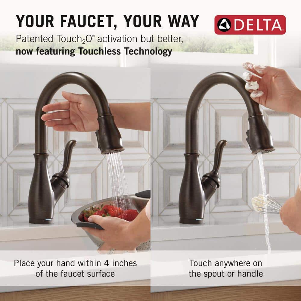 Venetian Bronze Pull-Down Kitchen Faucet with Magnetic Docking