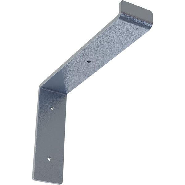 Ekena Millwork 2 in. x 7 1/4 in. x 10 in. Hammered Light Blue Steel Truss Shelf Bracket