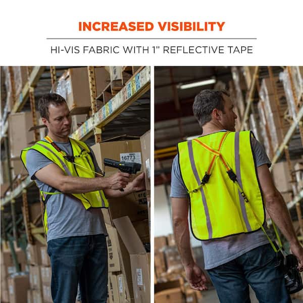 Ergodyne GLoWEAR Lime Hi-Vis Non-Certified Standard Vest 8020HL