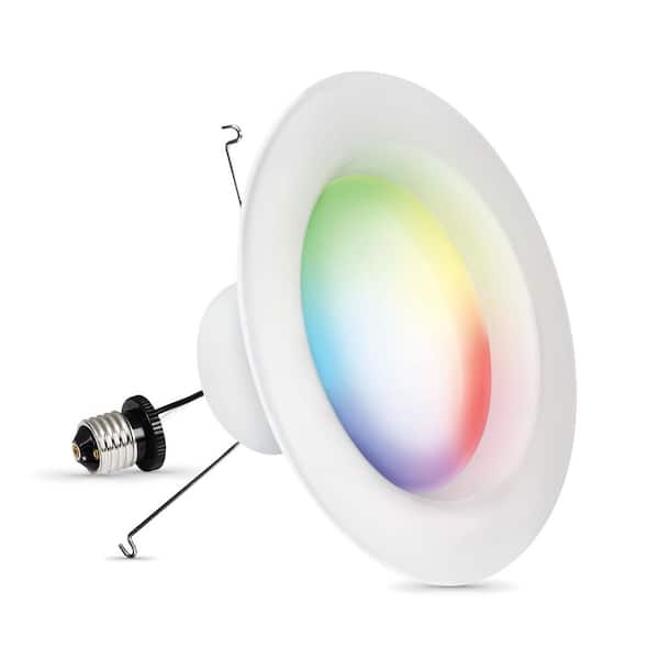6 in. 1000 Lumens Adjustable CCT Color Changing Smart Alexa Google Integrated LED Recessed Light Trim (3-Pack)