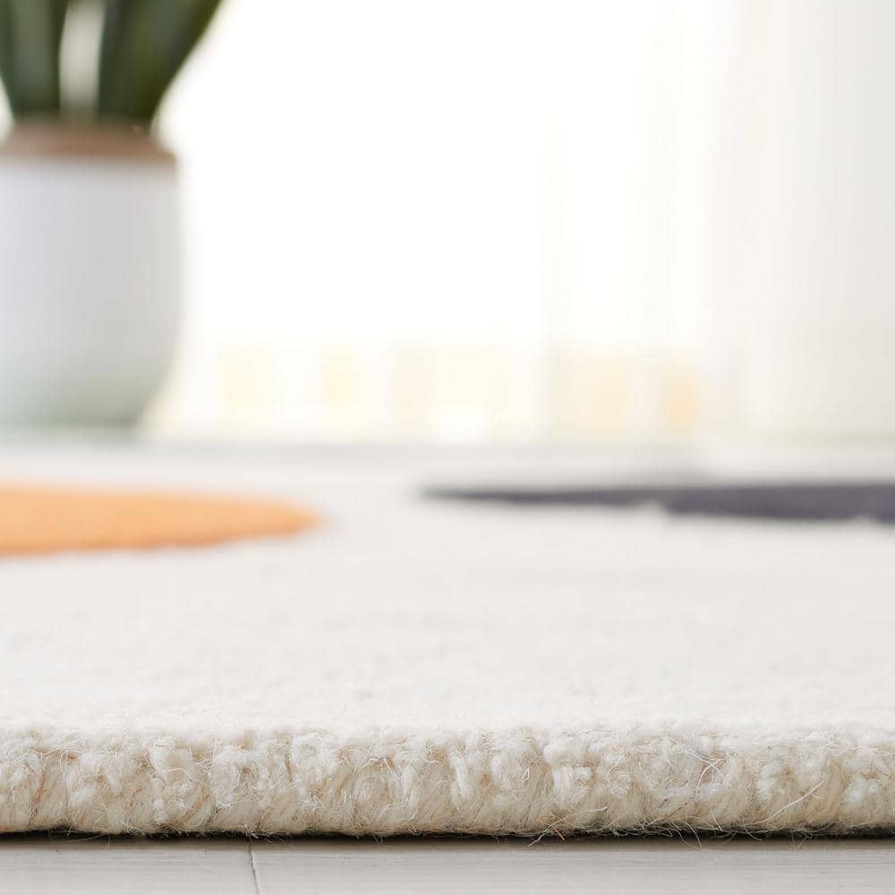 Rodeo Drive Green and Black Wool Hand-Tufted Runner Rug
