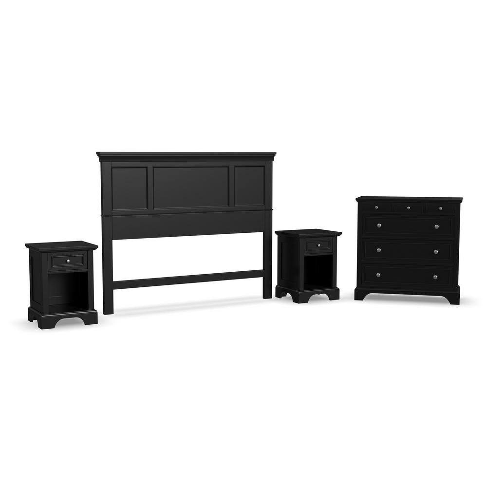 Bedford 4-Piece Black Queen Bedroom Set - thumbnail 2