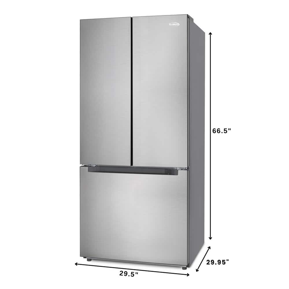 30-Inch Stainless Steel French Door Refrigerator with Dual Freezer Drawers