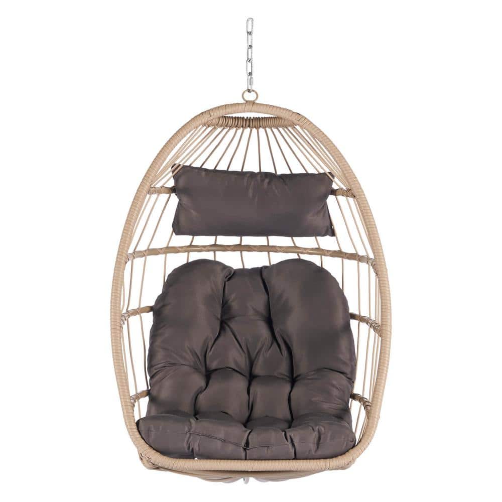 Modern Wicker Metal Porch Swing Outdoor Indoor Garden Rattan Egg Swing Chai