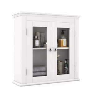 20 in. W x 6.5 in. D x 20 in. H Bathroom Storage Wall Cabinet in White