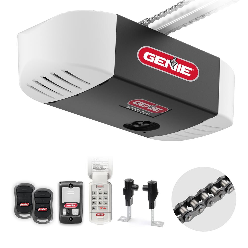 Genie Chain Drive 550 1/2 HPc Durable Chain Garage Door Opener with Wireless Keypad