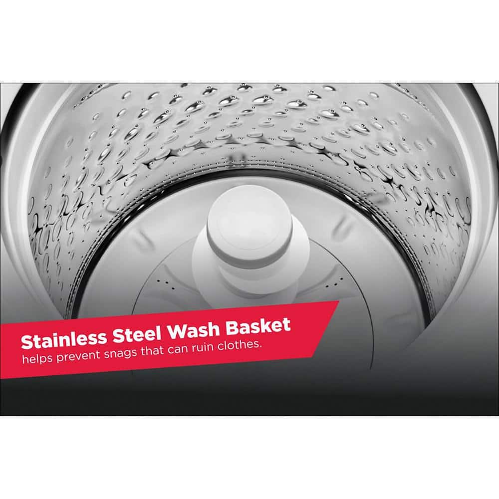 Amana 3.8 Cu. Ft. White Stainless Steel High-Efficiency Top Load Washer