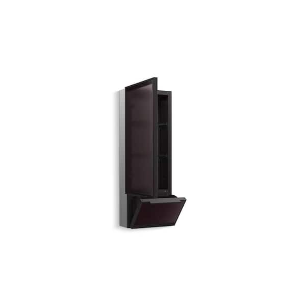 KOHLER Collage 12 in. x 32 in. Framed Rectangular Medicine Cabinet with Mirror Left-Hinged