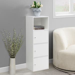 Xtra Storage White 3-Door Accent Cabinet with Shelf