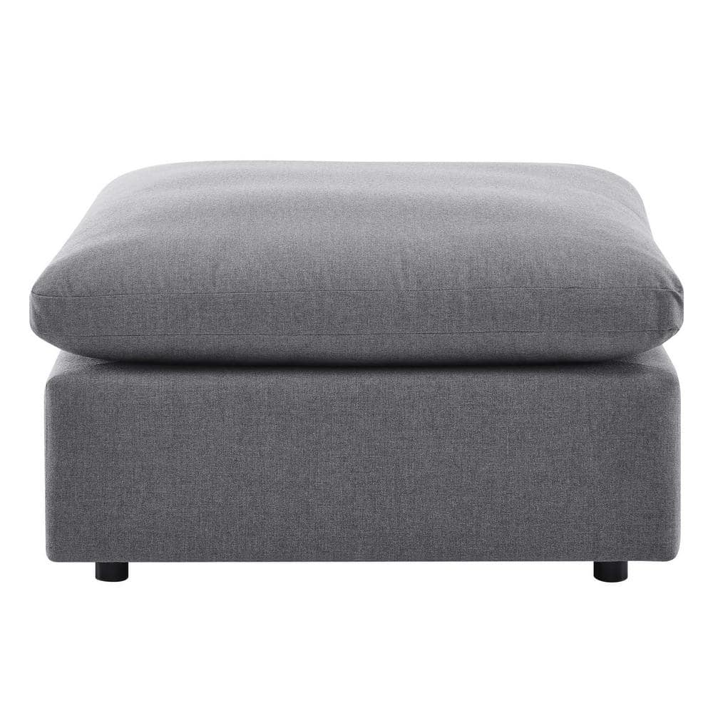 Commix Spacious Gray Sunbrella Outdoor Patio Ottoman